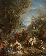 Francois Lemoyne Picnic During the Hunt oil painting artist